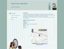 Tablet Screenshot of dominicanbeautyhair.com